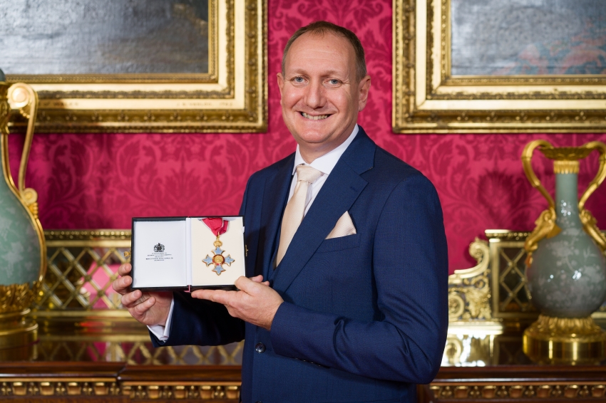 Andy Berry Receives his CBE.